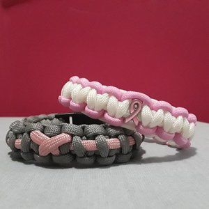 🛒3 for $15 Sale!!   Pink Awareness/Breast Cancer Awareness Paracord Bracelets